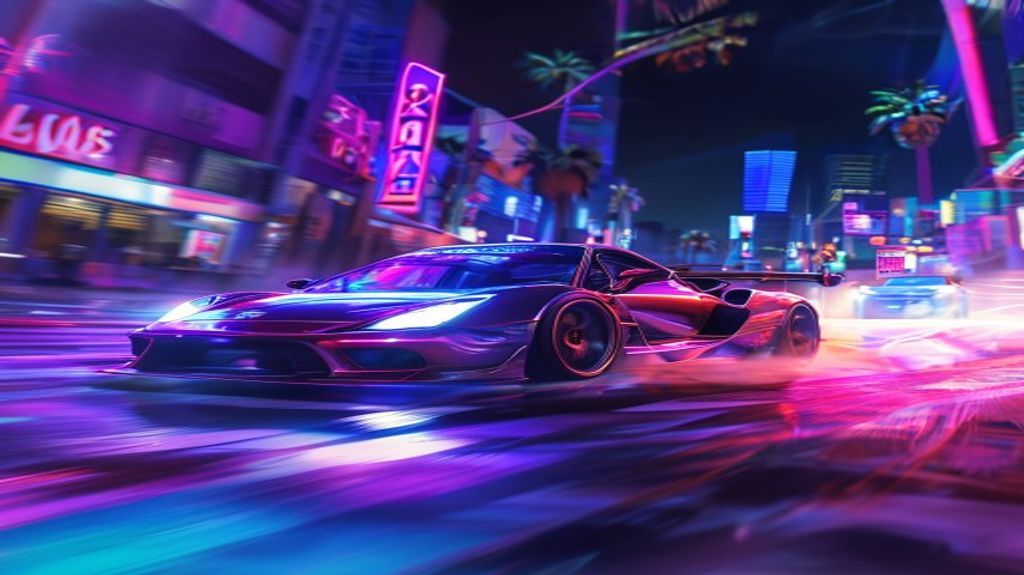 High-speed sports car in Los Santos