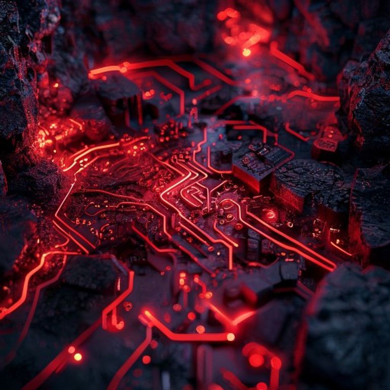 Complex redstone circuitry in action