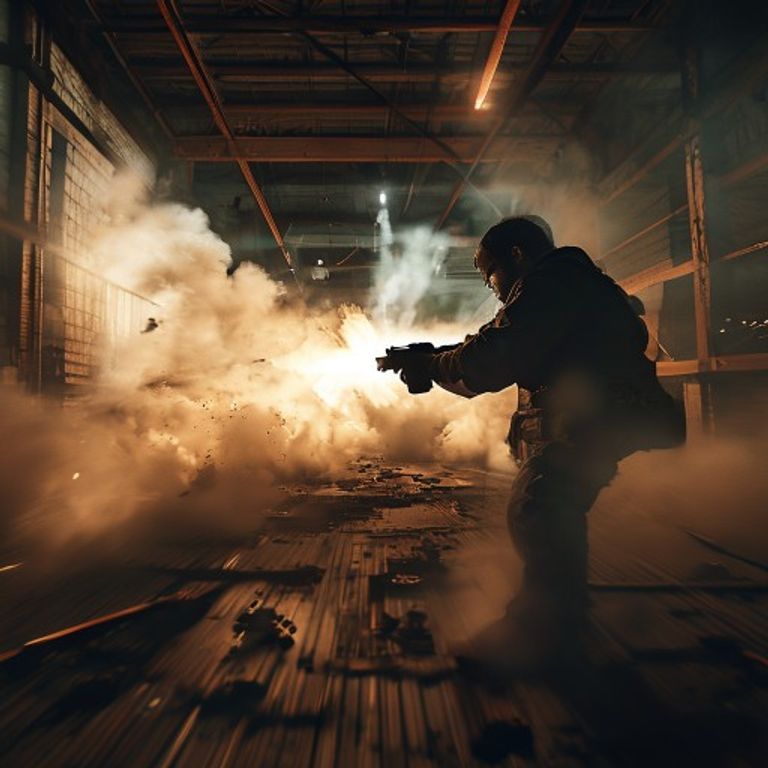Intense urban combat scenario