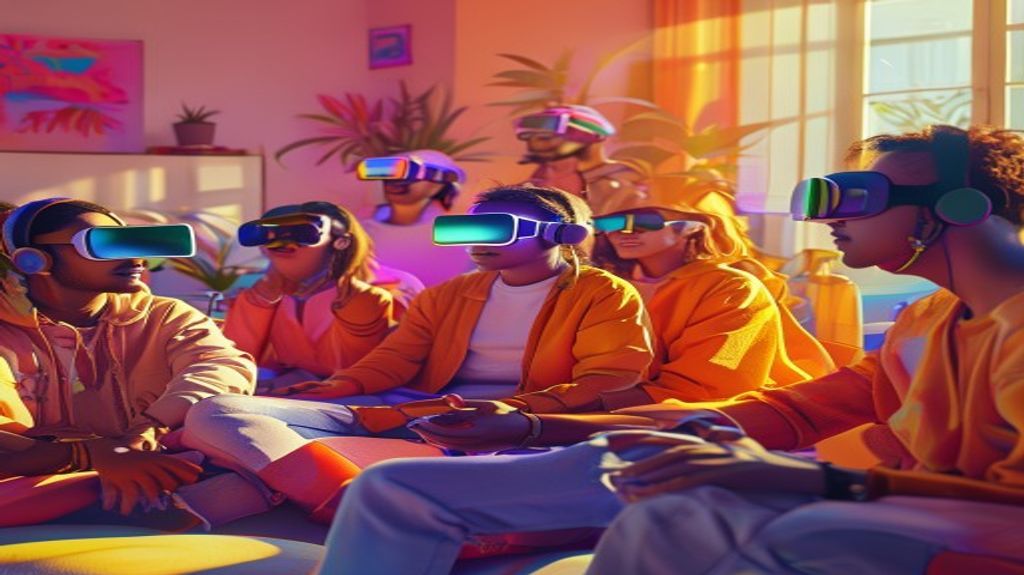 Friends using AR gaming