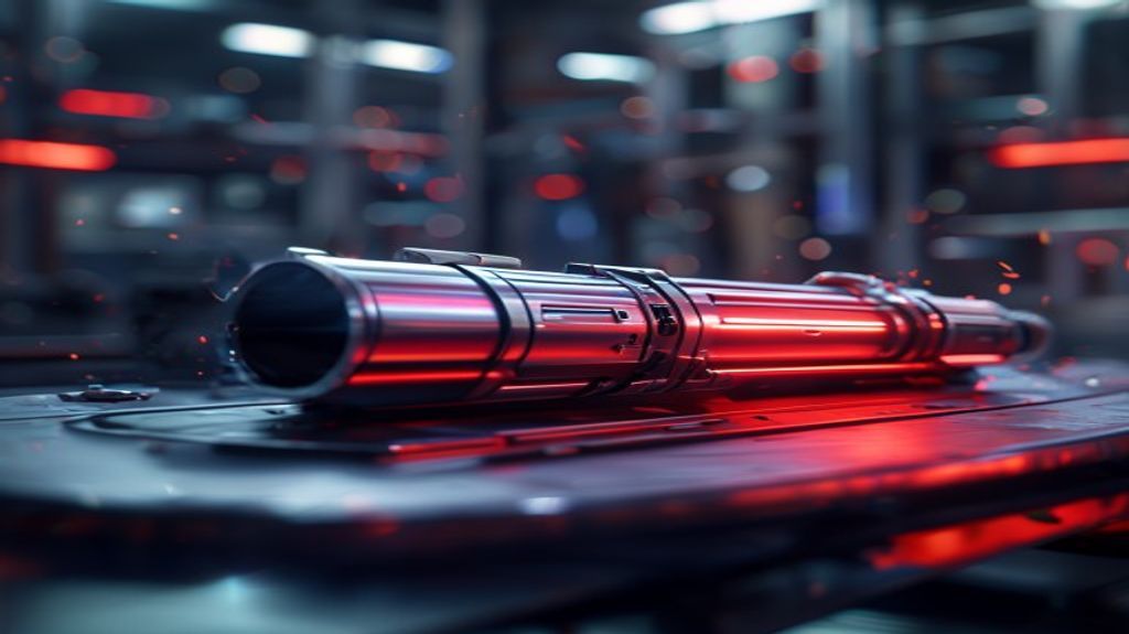 Advanced weaponry close-up