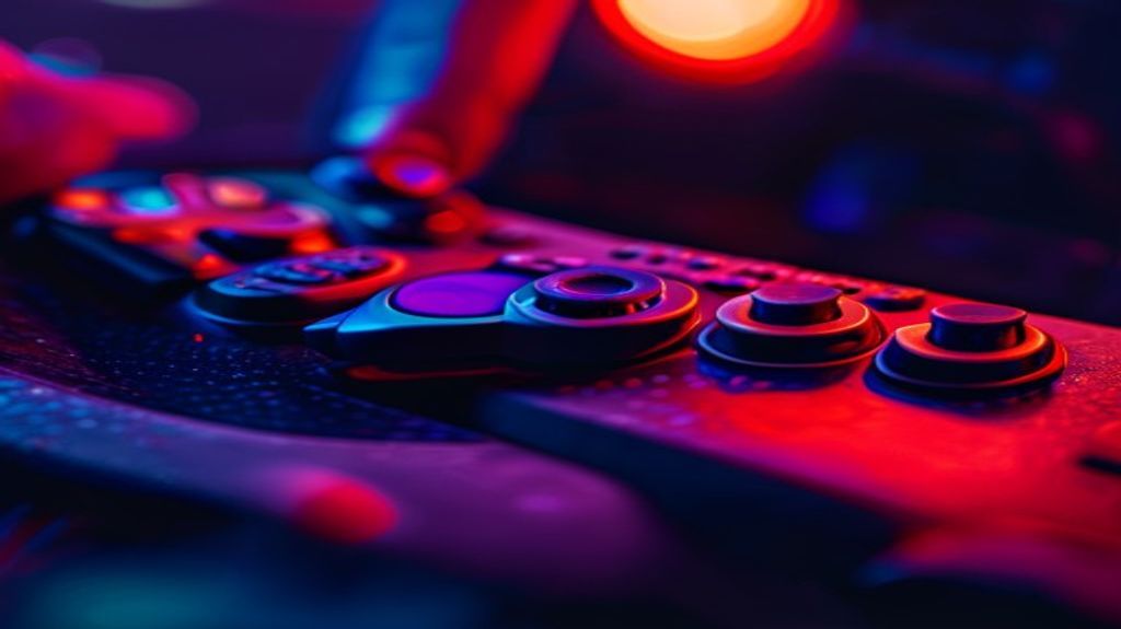 Close up of a professional gamer holding a controller