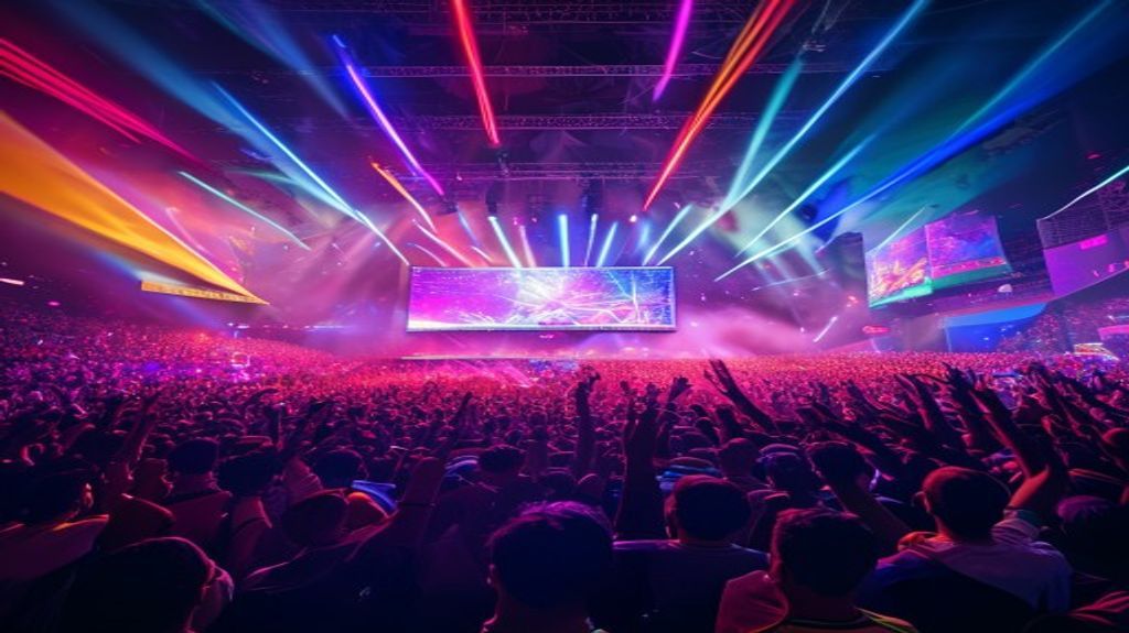 Esports stadium crowd
