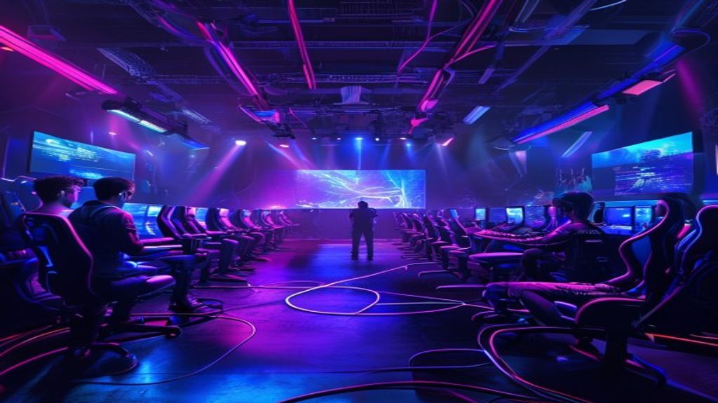 Esports arena atmosphere