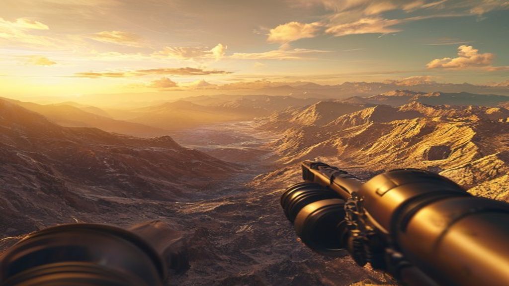Sniper perspective in a massive open world map