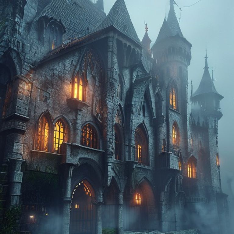 Intricate medieval castle in Minecraft