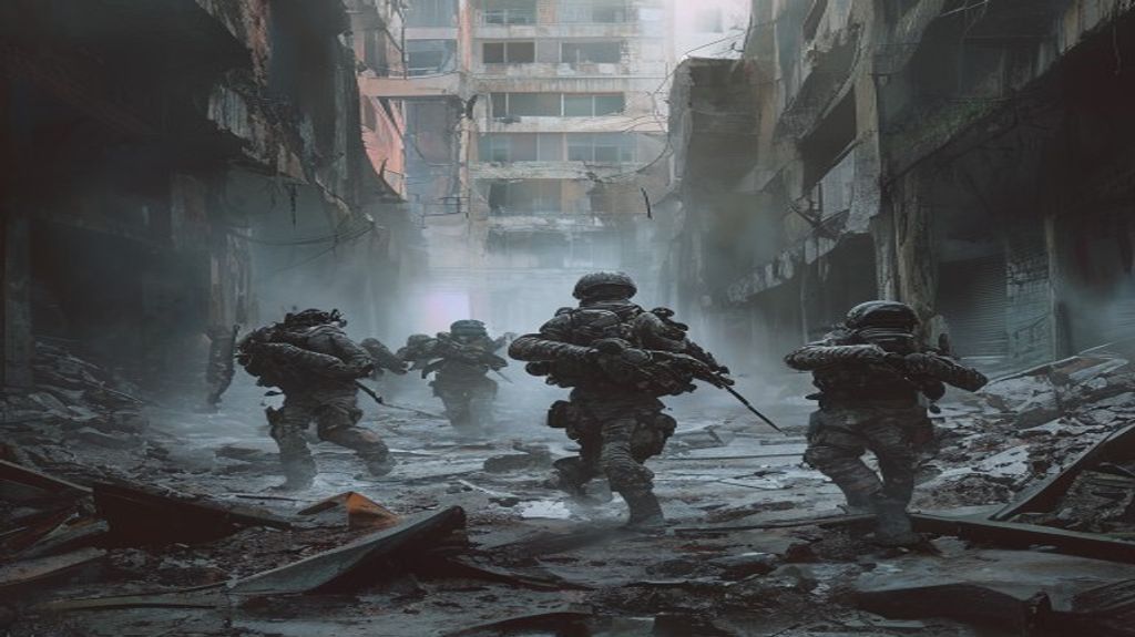 Professional squad executing tactical rotation