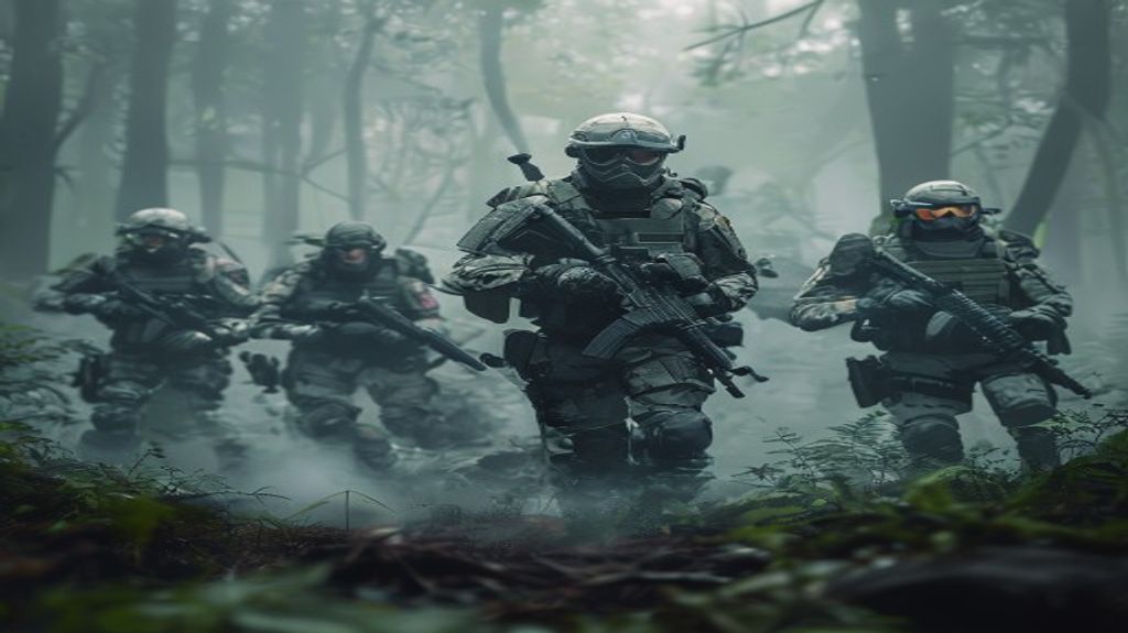 Squad movement in PUBG Mobile tactical combat