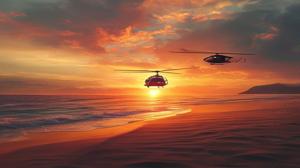 Sunset view over Los Santos coast