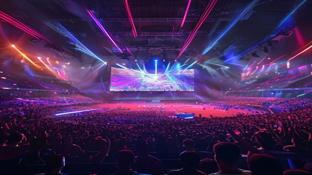 Global esports tournament atmosphere