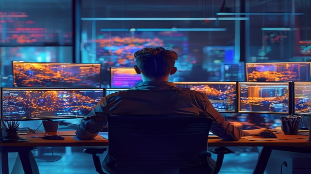 Developer using AI in game creation