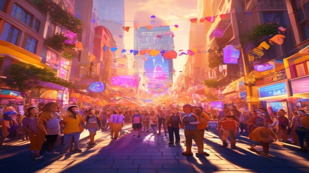 Community engagement in a virtual social metaverse