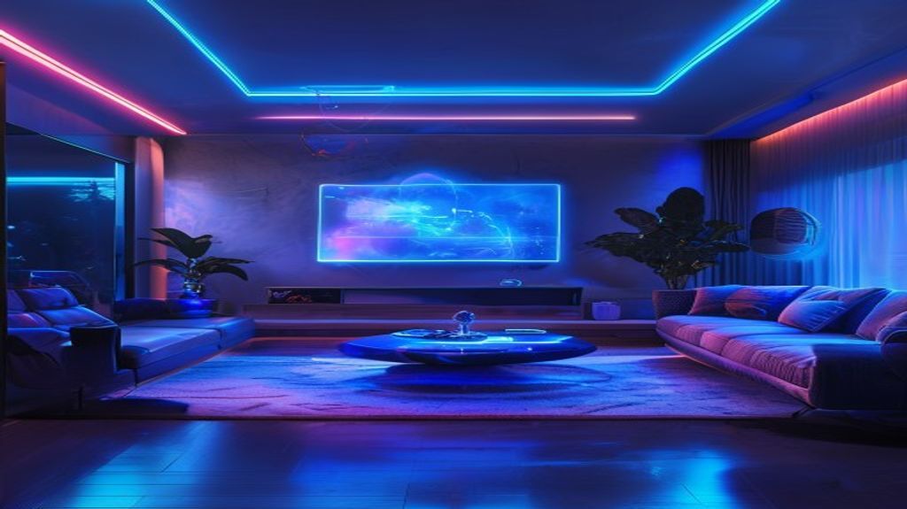 Cloud gaming interface in a modern living room