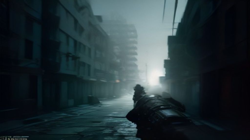 A Call of Duty player checking their minimap while moving through an urban combat zone.