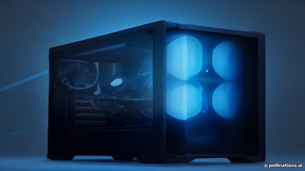 Internal view of a gaming PC, with a hand adjusting a component, symbolizing hardware maintenance for peak performance.